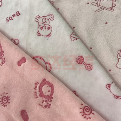貝貝絨 3D壓膠兒童用品，服裝面料