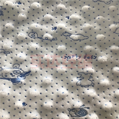 壓泡壓膠超柔泡泡絨藍色系列（玩具、靠枕布、毯子）